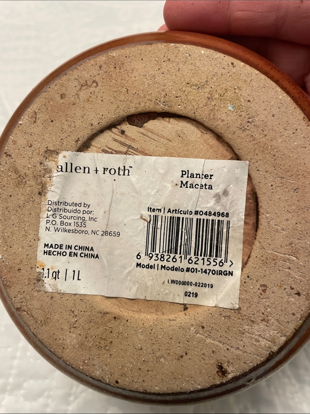 Allen + Roth Ceramic Planter Pot for Orchids or Succulents with Drainage Holes - Picture 4 of 11